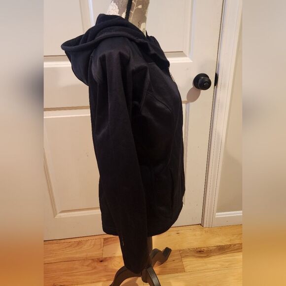 Xersion Performance Wear black active zip up hooded jacket - Picture 3 of 4